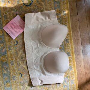 Cream Strapless Bra